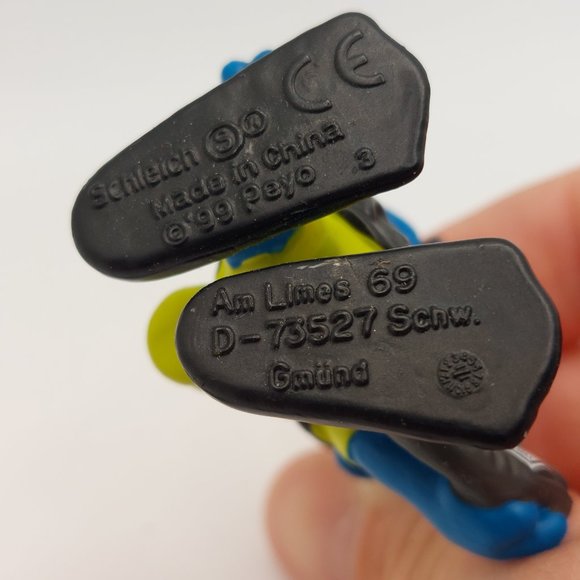 Schleich Smurf - Vintage 1999 Diver 2.5" Action Figure D-73527 Gmund Am Lines - Picture 4 of 4